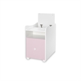 Bed TREND PLUS NEW white+orchid pink /cupboard/